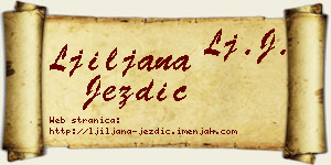 Ljiljana Jezdić vizit kartica